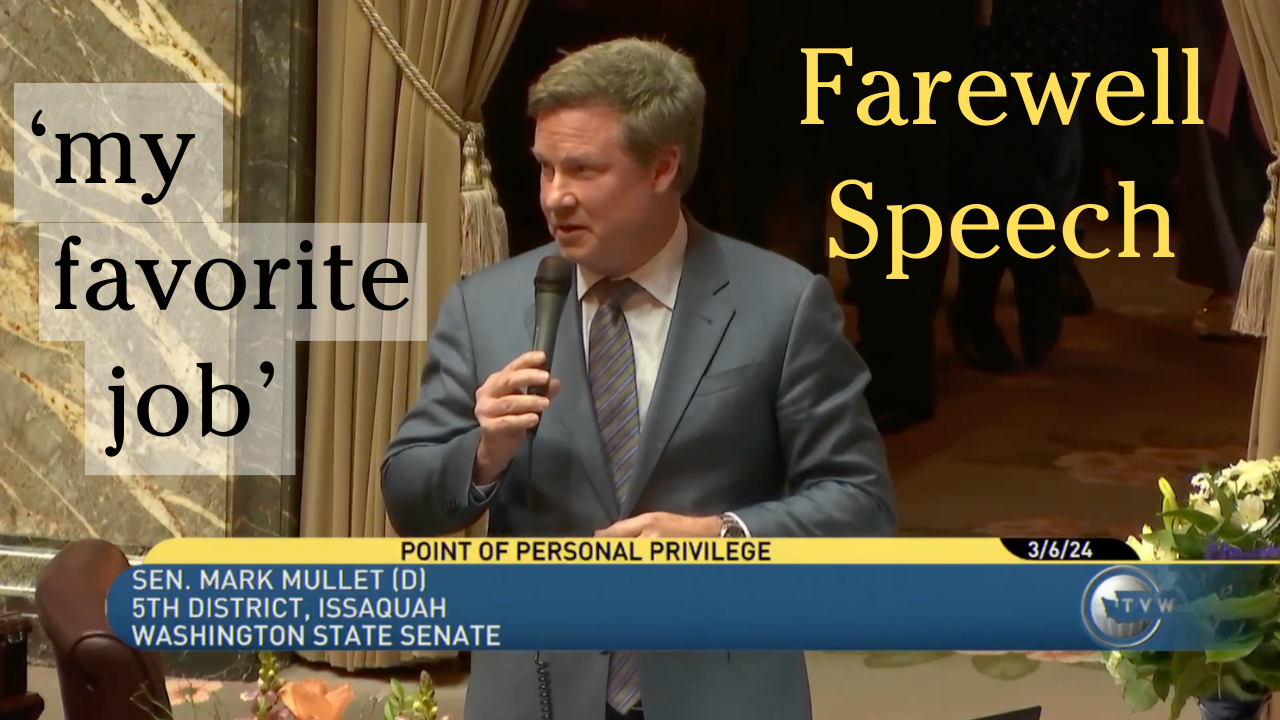 Senator Mark Mullet's Touching Final Speech & Mullet Wig Humor